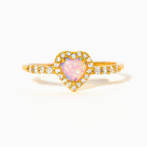 Stolen Heart Pink Opal Ring