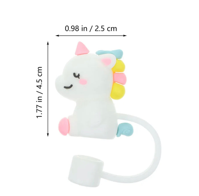 * Straw Cover Cap: Unicorn