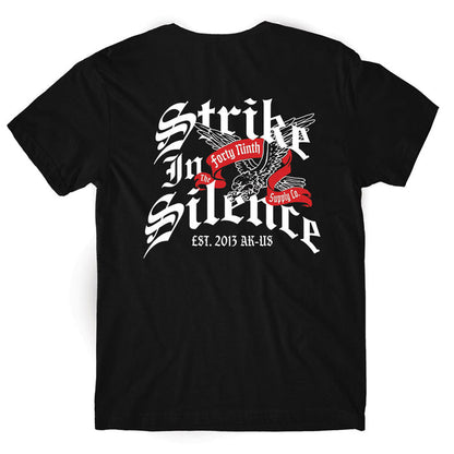 Strike In Silence Black T-Shirt