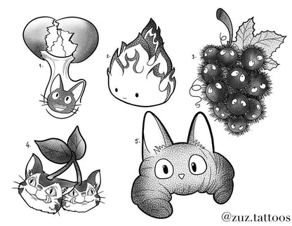 Studio Ghibli inspired designs by Zuzanna
