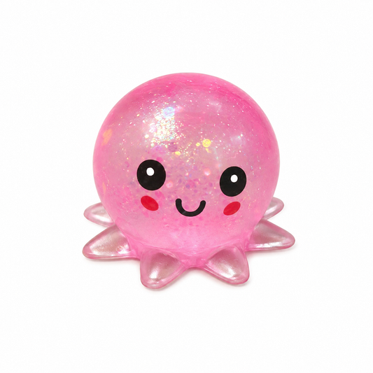 Sugar Gel Squishy 2.5 Inch Octopus Maltose Filled Sensory Toy - Assorted