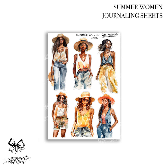 Summer Women | Journaling Stickers
