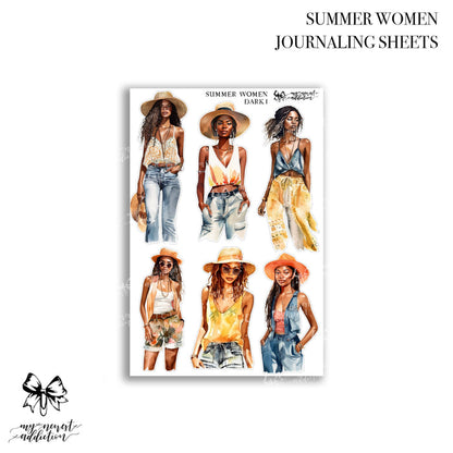 Summer Women | Journaling Stickers