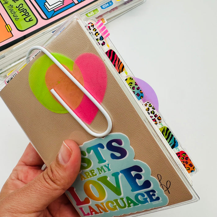 SUPER Mini LF Pattern Tab Planner Dividers - Set of 6