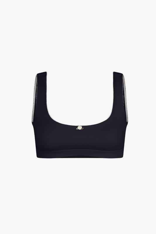 SUPPORT COTTON BRA IN NAVY