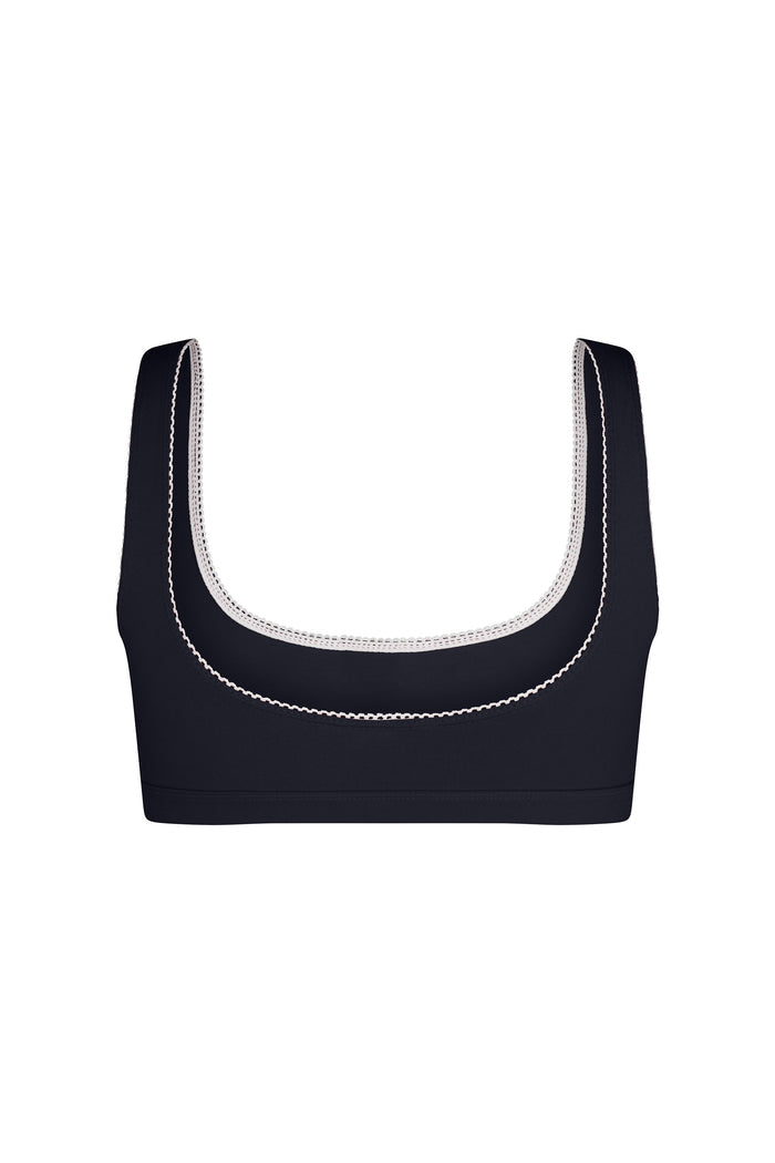 SUPPORT COTTON BRA IN NAVY