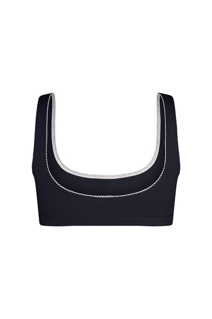 SUPPORT COTTON BRA IN NAVY