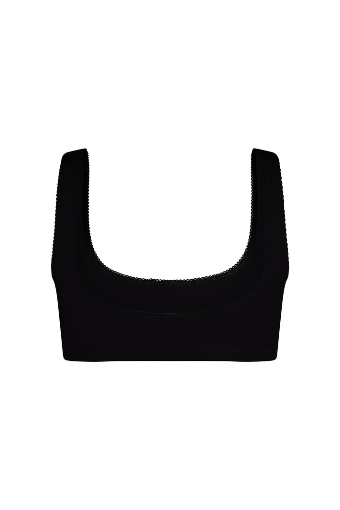 SUPPORT COTTON BRA IN ONYX