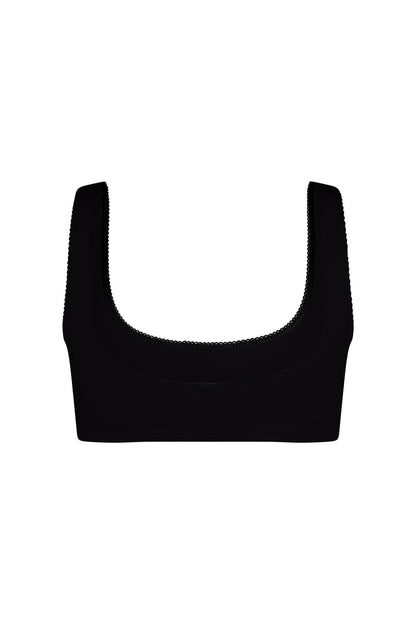 SUPPORT COTTON BRA IN ONYX