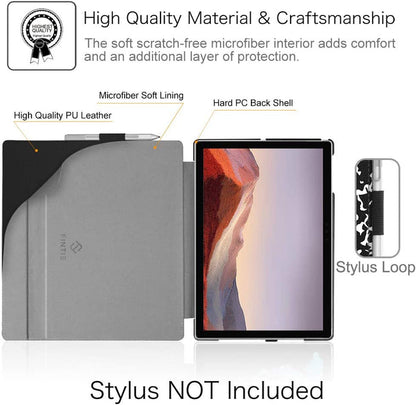 Surface Pro 7+/Pro 7/6/5 Hard Shell Slim Portfolio Cover | Fintie