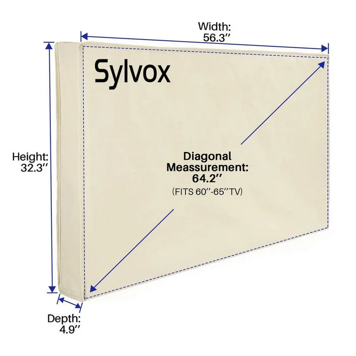Sylvox OT65A1COVER OT65A1 Waterproof Outdoor TV Cover for 60-65 Inch TVs
