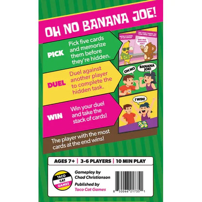 Taco Cat Games - Oh No Banana Joe Family Card Game