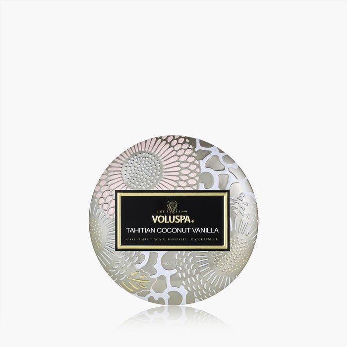 Tahitian Coconut Vanilla - Mini Tin Candle