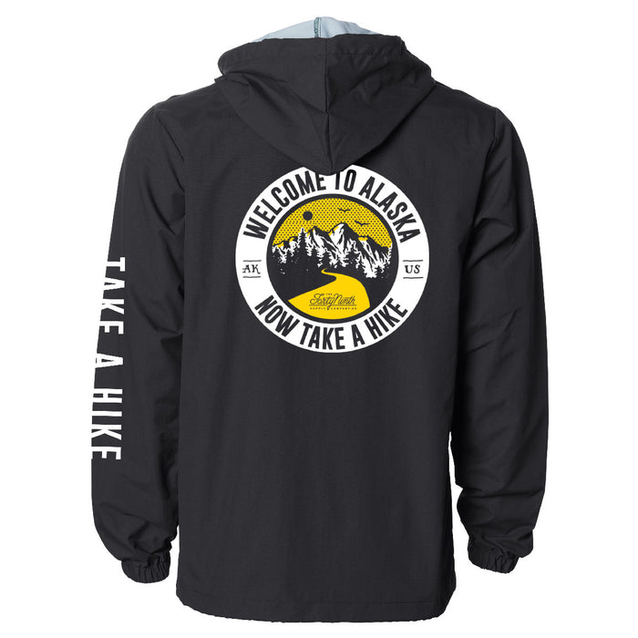 Take A Hike Black Hooded Coaches Jacket