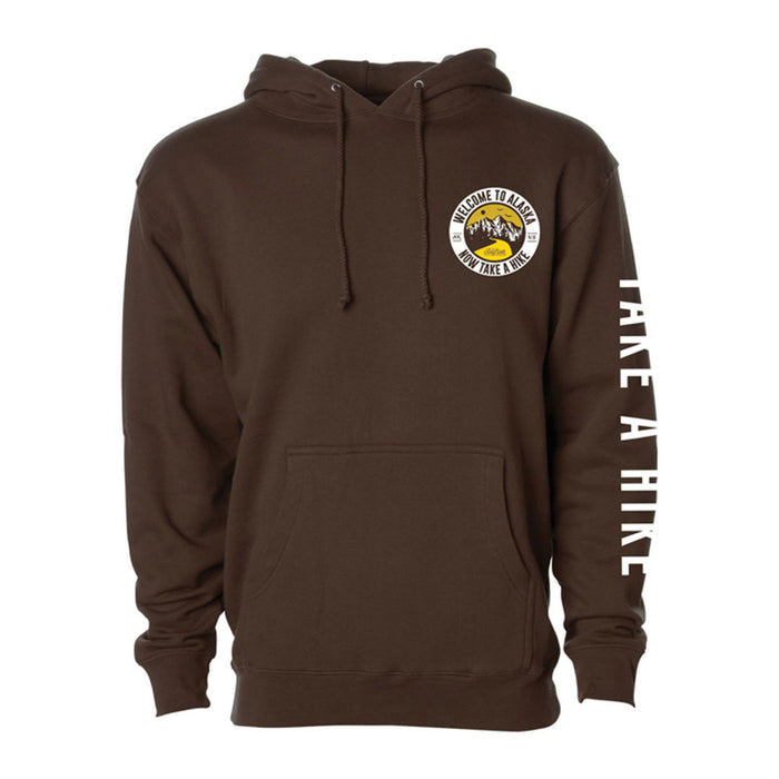 Take A Hike Brown Hoodie