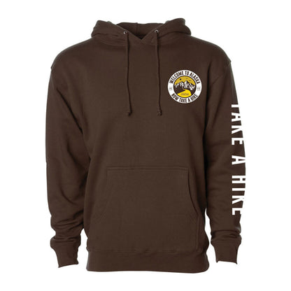 Take A Hike Brown Hoodie