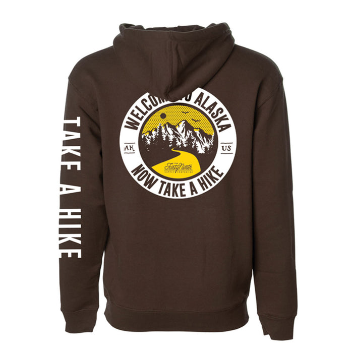 Take A Hike Brown Hoodie
