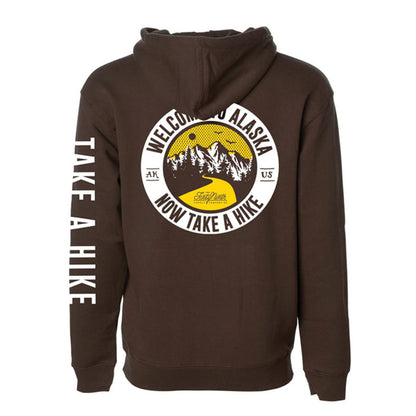 Take A Hike Brown Hoodie