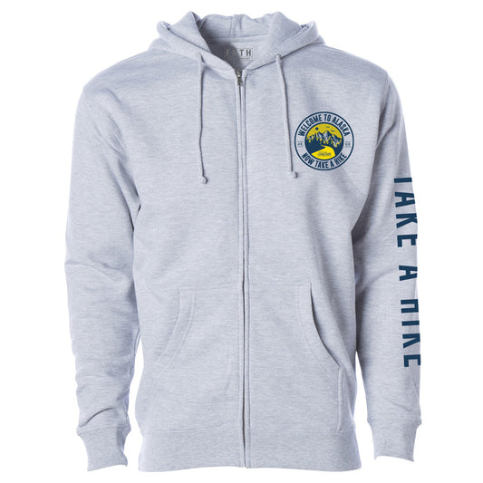 Take A Hike Heather Zip Hoodie