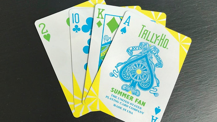 Tally Ho Fan Back Summer Playing Cards by US Playing Card Co.