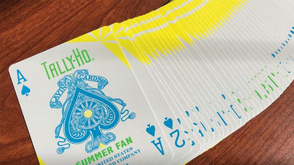 Tally Ho Fan Back Summer Playing Cards by US Playing Card Co.