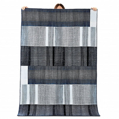 Tapis Kaşmir Halı Décoratif Trend Art , 180 cm x 280 cm, bleu foncé