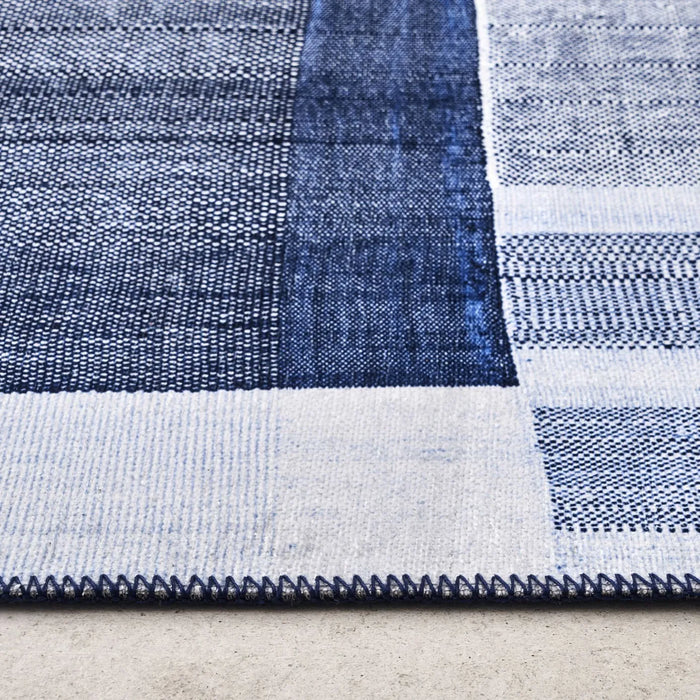 Tapis Kaşmir Halı Décoratif Trend Art , 180 cm x 280 cm, bleu foncé