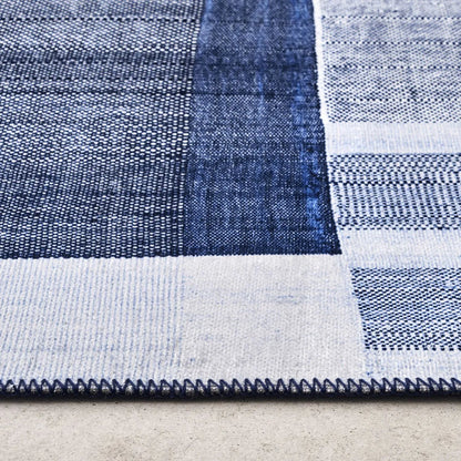 Tapis Kaşmir Halı Décoratif Trend Art , 180 cm x 280 cm, bleu foncé