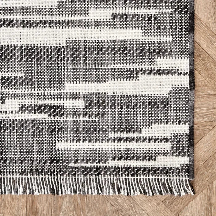 Tapis Kaşmir Halı Dogasever Night en coton recyclé, 120 x 180 cm