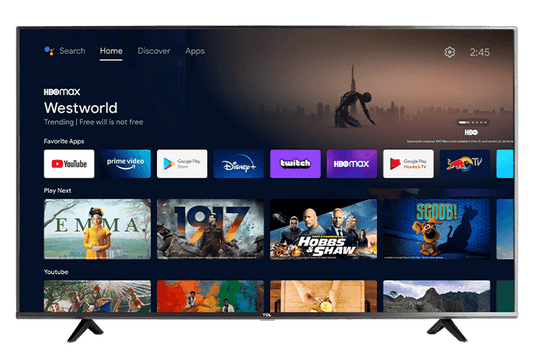 TCL 55" 4K UHD HDR Smart Android TV(Refurbished) Tv's ONLY for delivery in San Diego and Tijuana