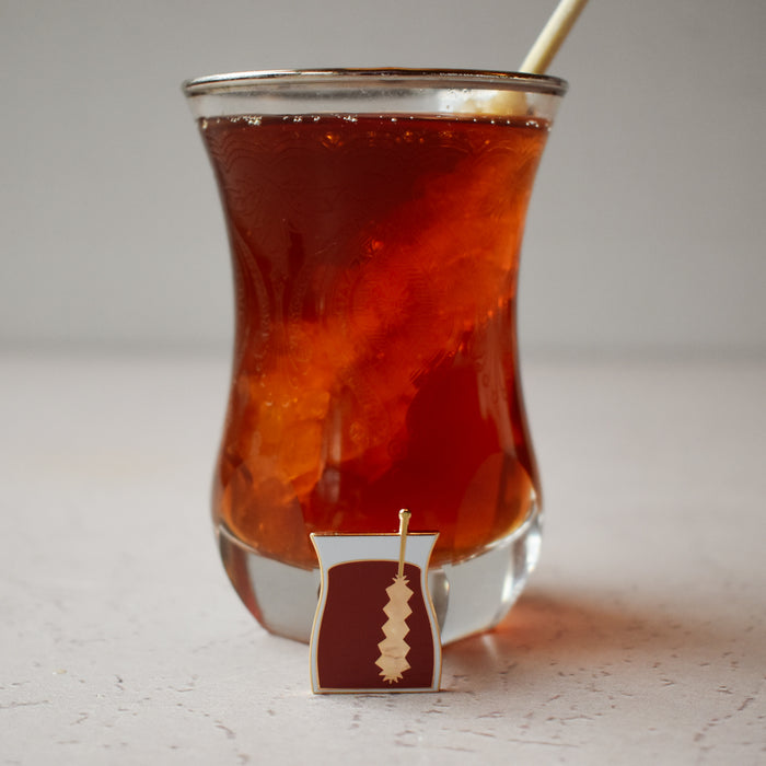 Tea W/Rock Candy Enamel Pin