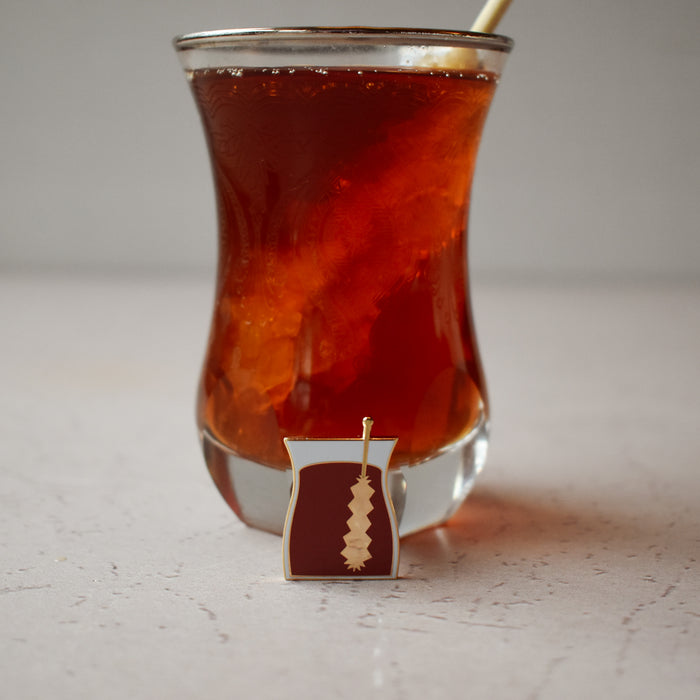 Tea W/Rock Candy Enamel Pin