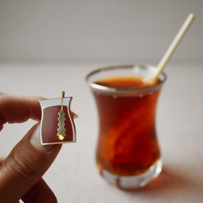 Tea W/Rock Candy Enamel Pin