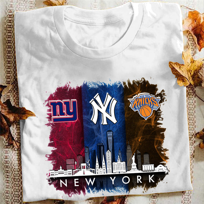 Teams With Skyline Shirt - Customized Shirt
