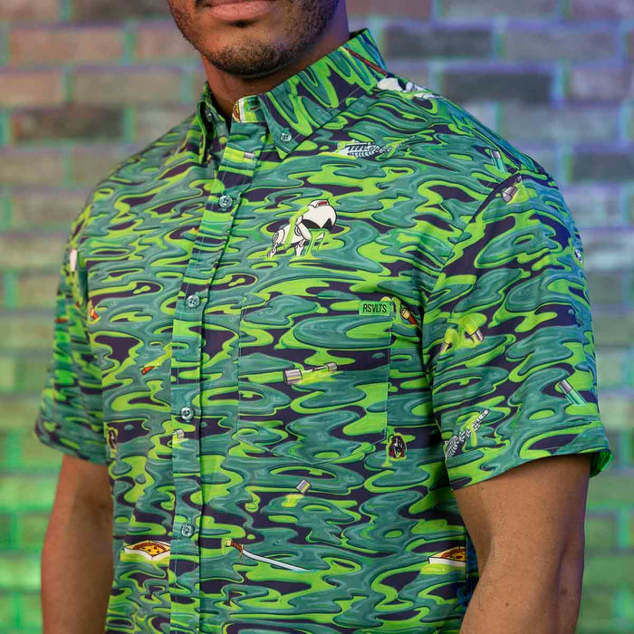 RSVLTS Nickelodeon Short Sleeve Shirt Teenage Mutant Ninja Turtles "Oozevelts" – KUNUFLEX Short Sleeve Shirt