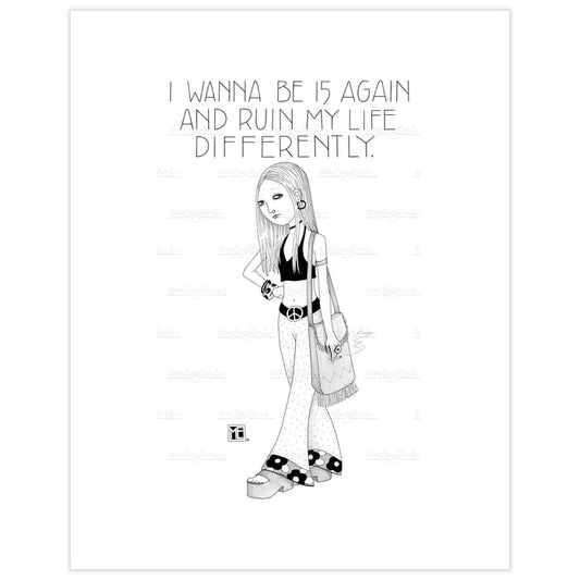 Teenage Restart Fine Art Print