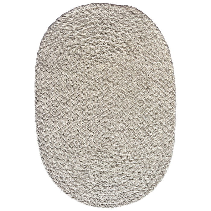 Terra Harvest Bleached Braided Rug Oval image