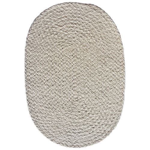 Terra Harvest Bleached Braided Rug Oval image