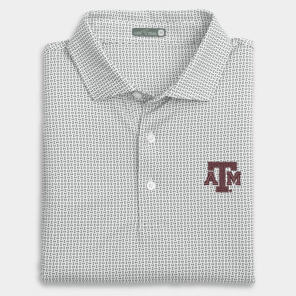 Texas A&M Trellis Printed Performance Polo