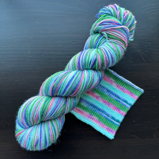 Thanks For Everything, Mom - Self Striping Merino Nylon Sock & DK