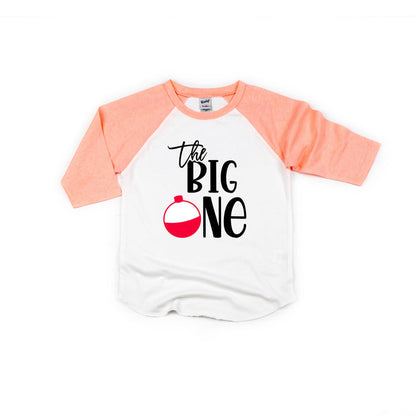 "The Big One" Bobber Personalized 1st Birthday Raglan