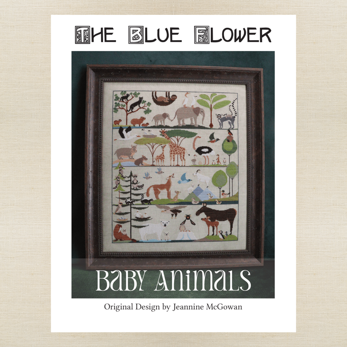 The Blue Flower - Baby Animals - Booklet Chart IH and/or Roxy Floss Conversion