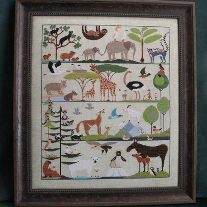 The Blue Flower - Baby Animals - Booklet Chart IH and/or Roxy Floss Conversion