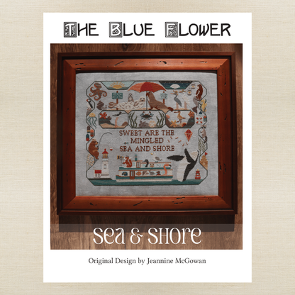 The Blue Flower - Sea & Shore - Booklet Chart IH and/or Roxy Floss Conversion