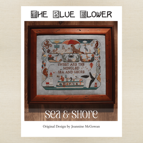 The Blue Flower - Sea & Shore - Booklet Chart IH and/or Roxy Floss Conversion