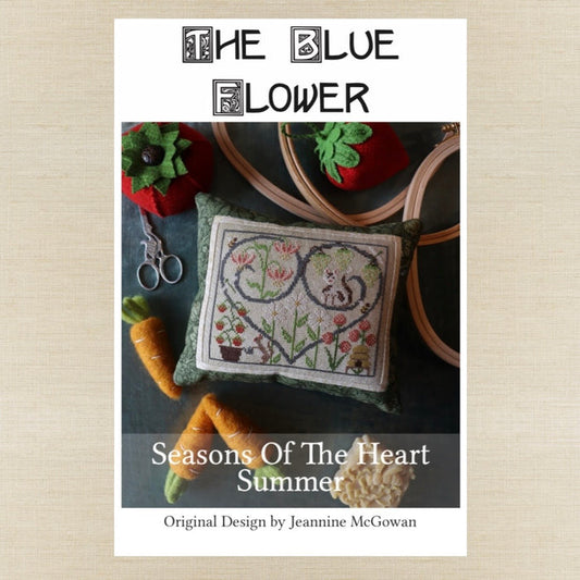 The Blue Flower - Seasons of the Heart: Summer - Booklet Chart IH and/or Roxy Floss Conversion