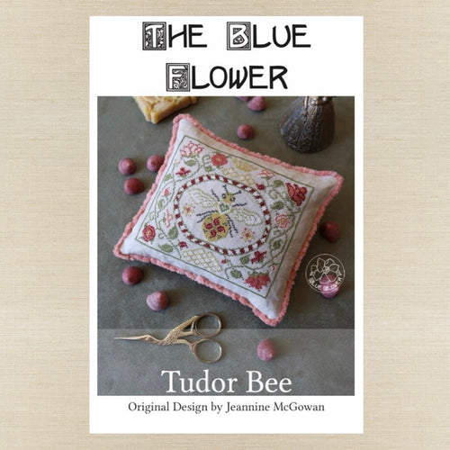The Blue Flower - Tudor Bee - Booklet Chart IH and/or Roxy Floss Conversion