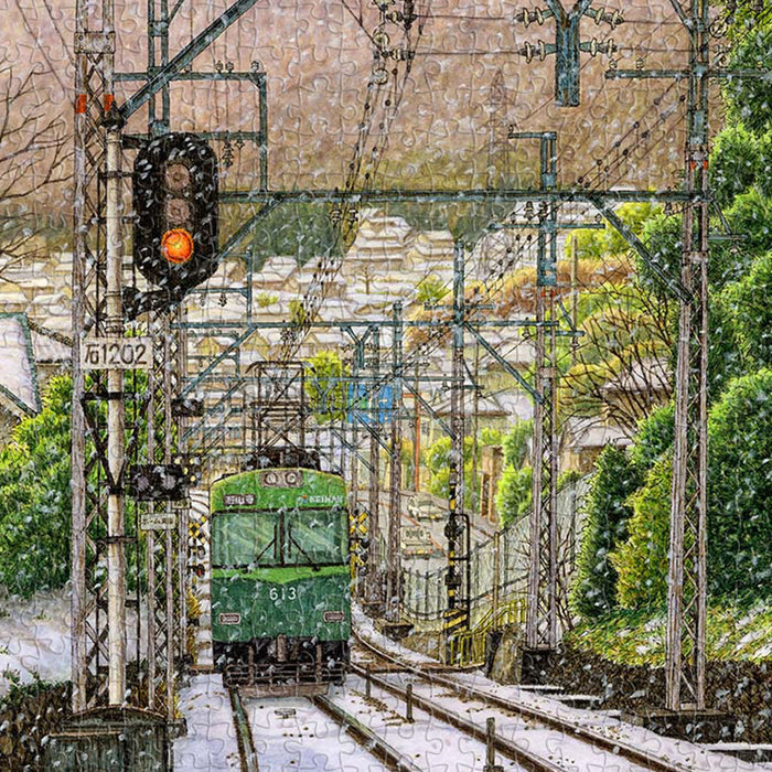 A dusting of snow, a quiet train, and the start of a cozy winter adventure.