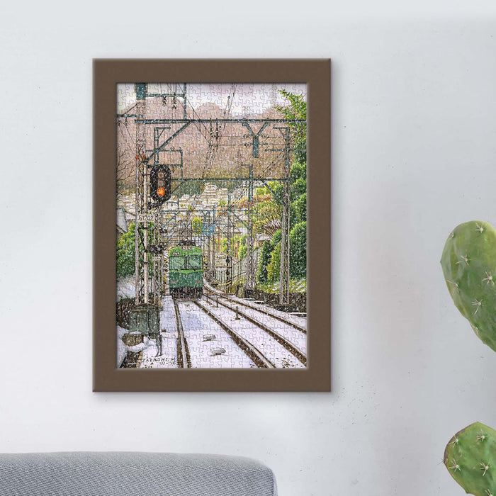 A dusting of snow, a quiet train, and the start of a cozy winter adventure.