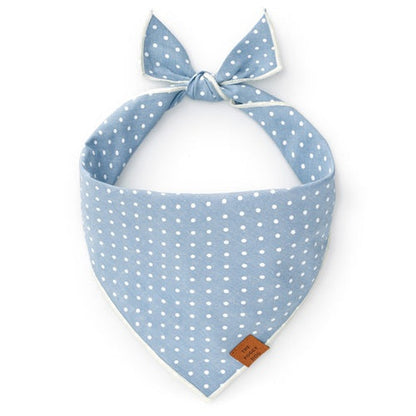 The Foggy Dog - Chambray Dots Bandana